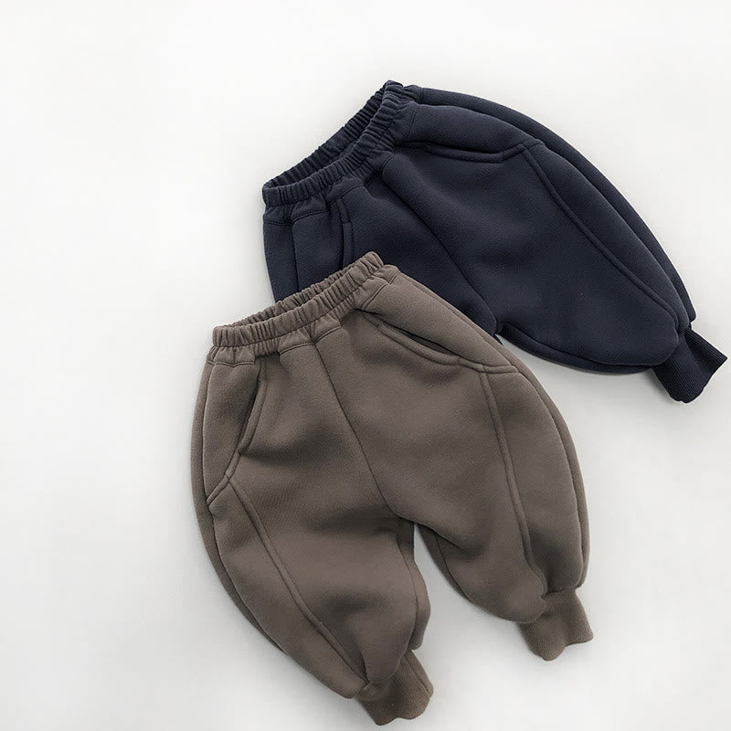 Toddler Fleece Lined Solid Color Pants