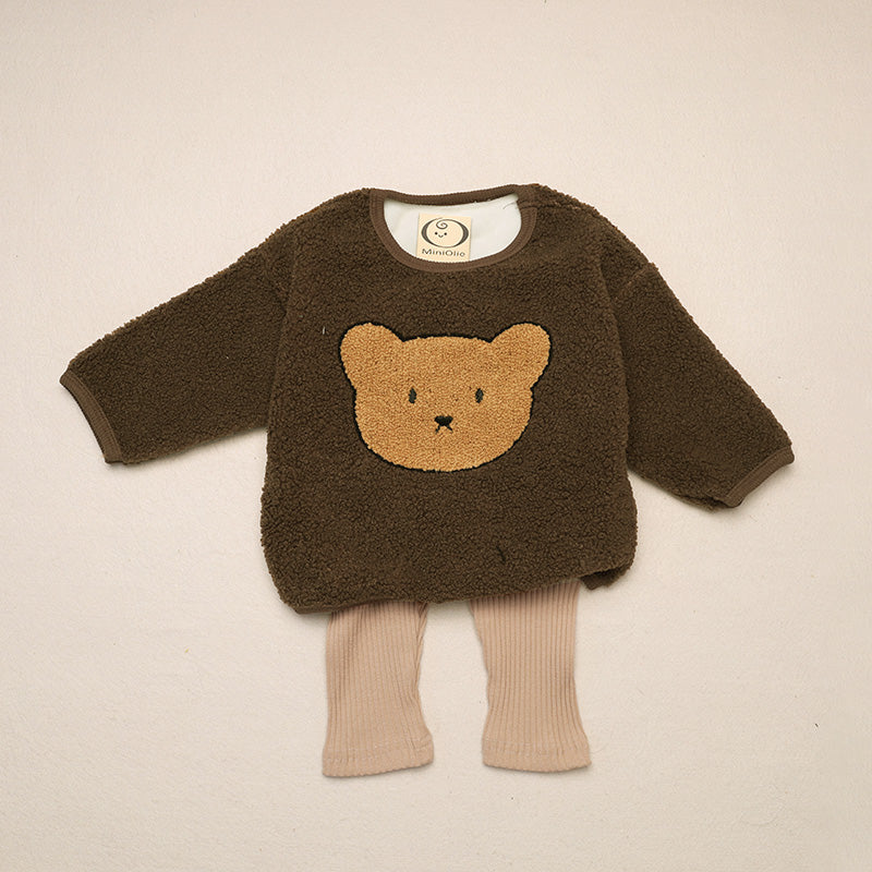 Baby Bear Embroidered Sweatshirt