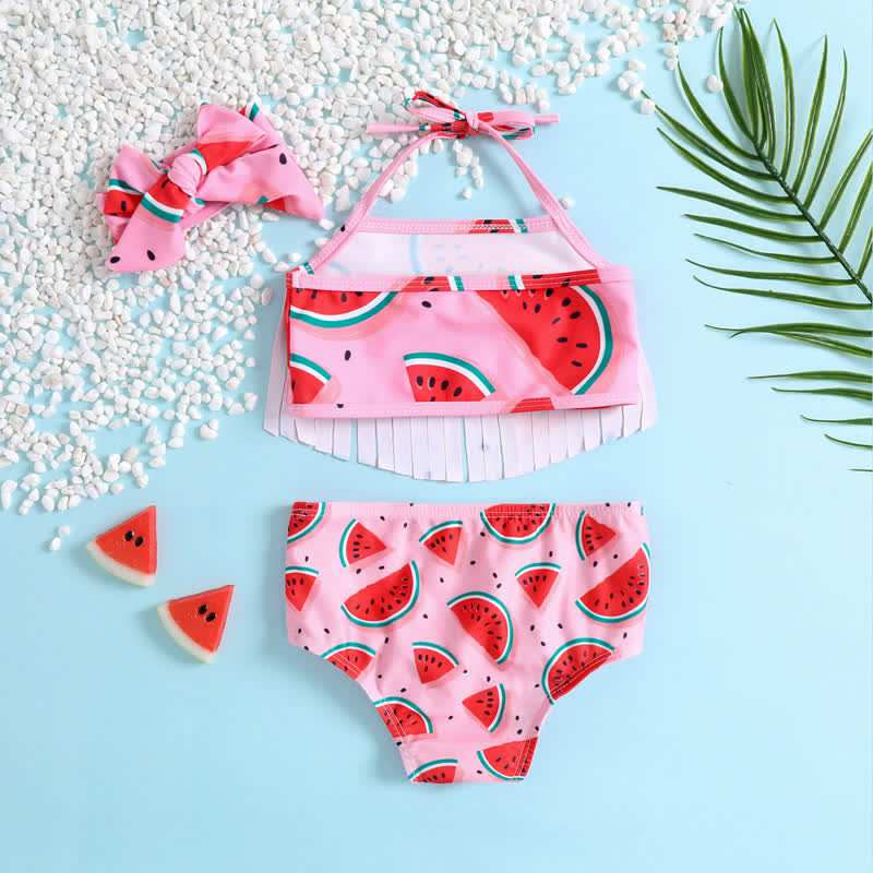 Baby 2-Piece Watermelon Swimwear with Headband