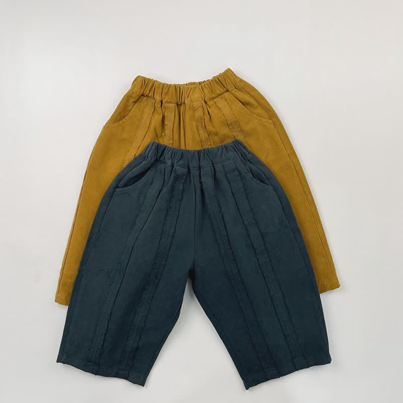 Toddler Simple Solid Color Loose Pants