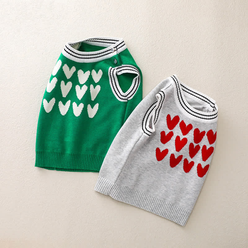 Baby Heart Knitted Casual Vest