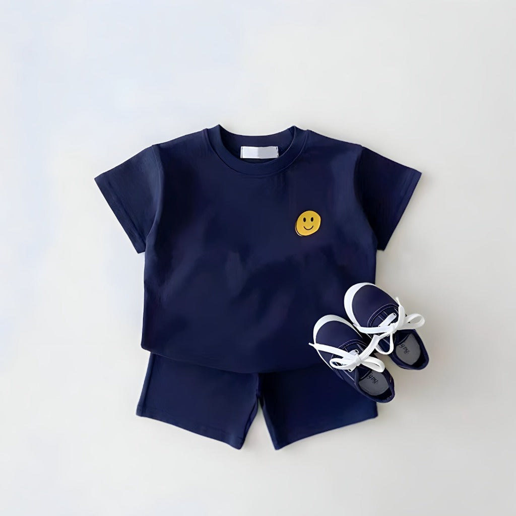 Smiley Face Unisex Summer Matching Set