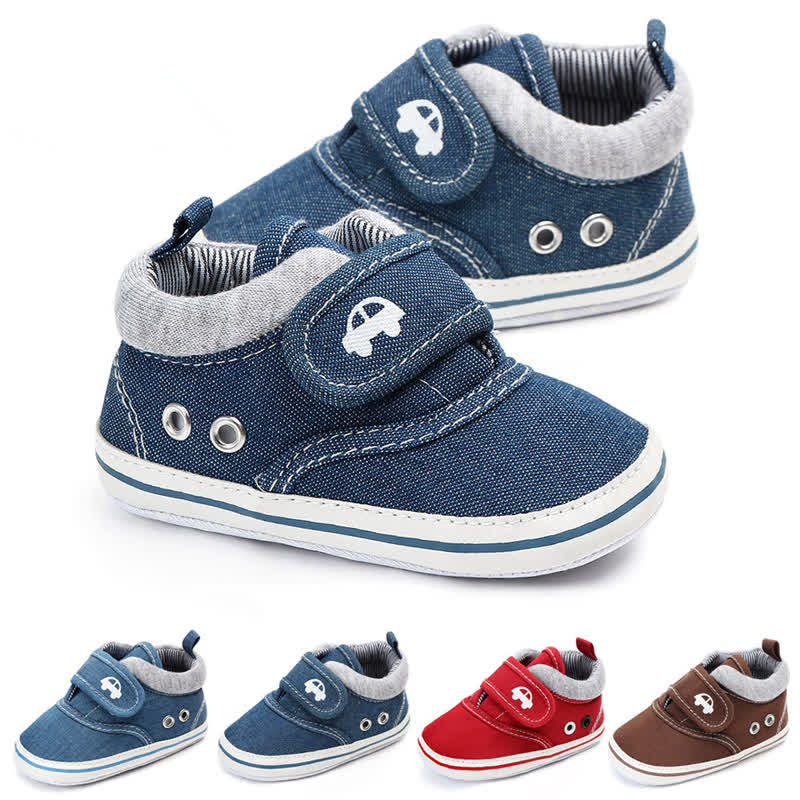 Baby Car Denim Floor Pre-walker Shoes