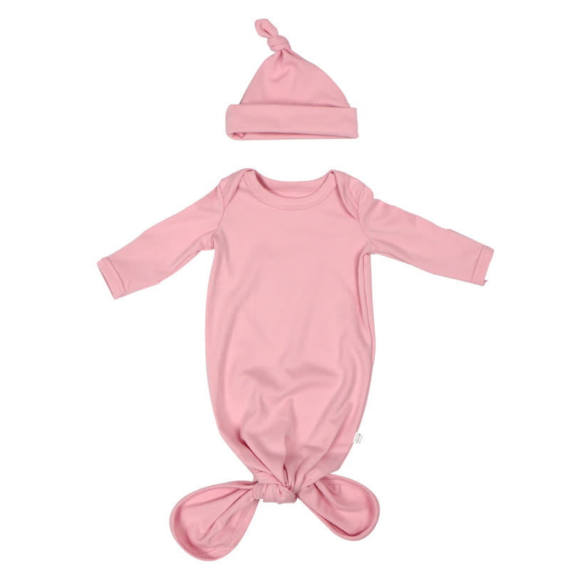 Baby Solid Color Sleep Bag with Hat