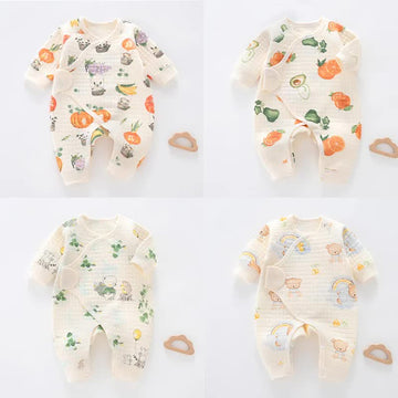 Baby Animal Fruit Rainbow Kimono Romper