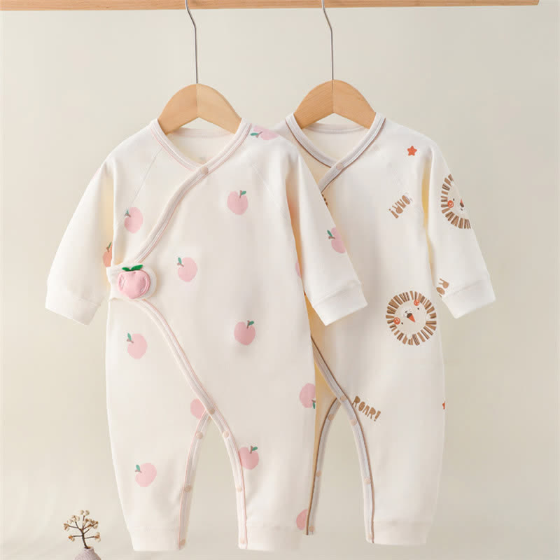 Baby Lion Mushroom Apple Romper