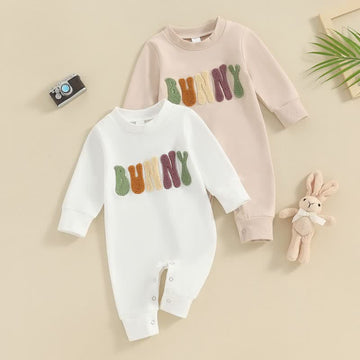 BUNNY Baby Embroidered Simple Romper