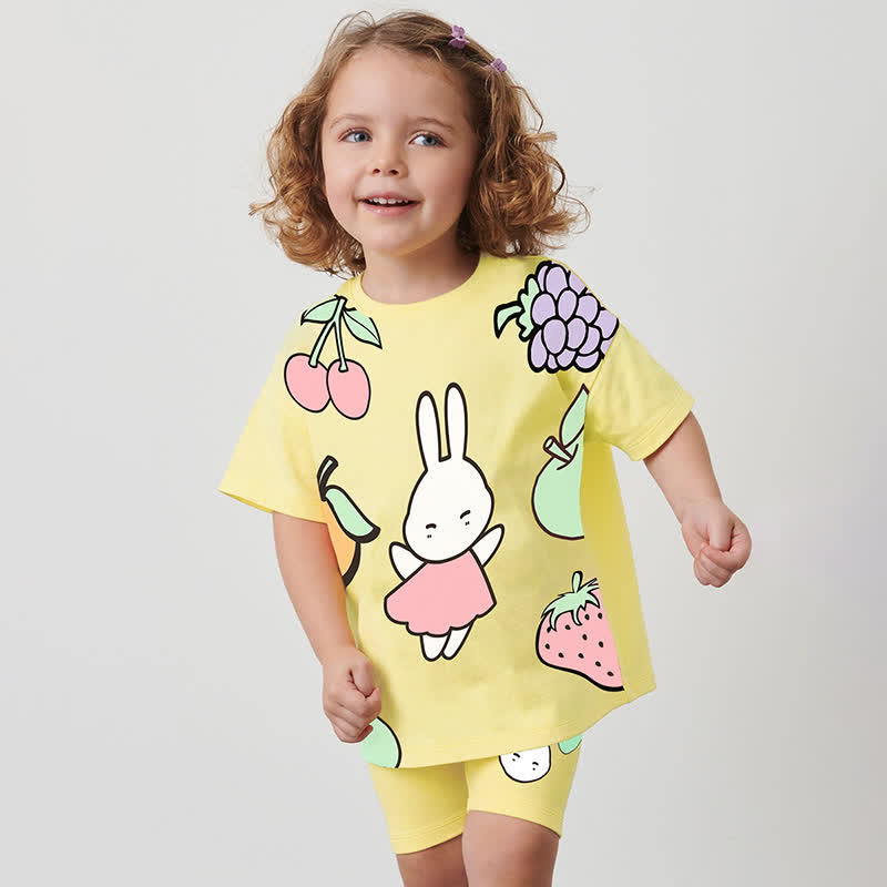 Toddler Girl 2-Piece Bunny Fruit Set