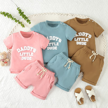 DADDY'S LITTLE DUDE Baby 2-Piece Soft Set