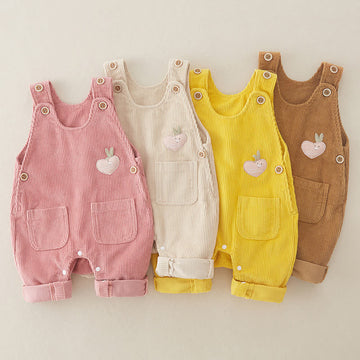 Baby Heart Corduroy Lovely Overalls