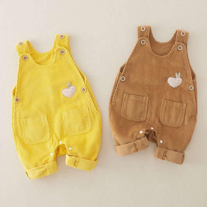 Baby Heart Corduroy Lovely Overalls