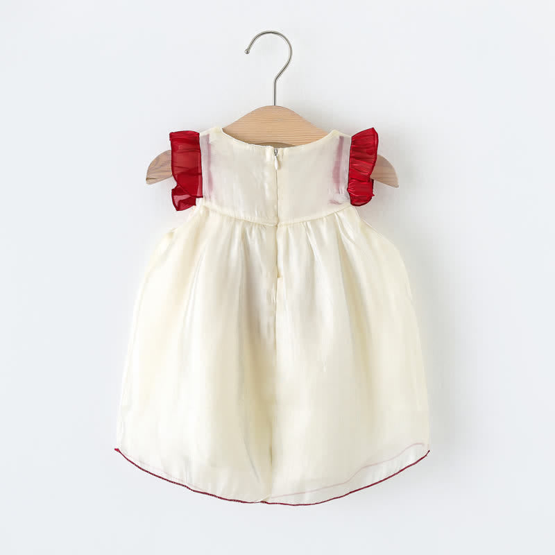 Baby Toddler Girl Bow Ruffled Dress