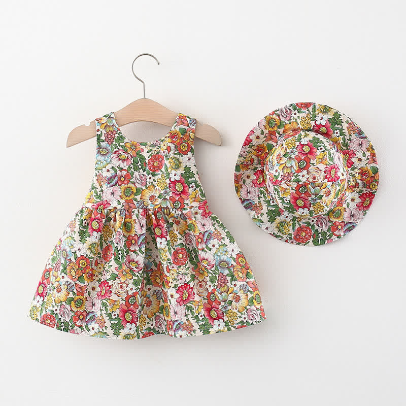 Baby Bow Flower Dress with Hat