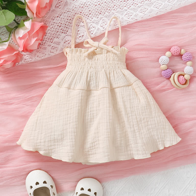 Baby Bows Solid Color Skirted Bodysuit