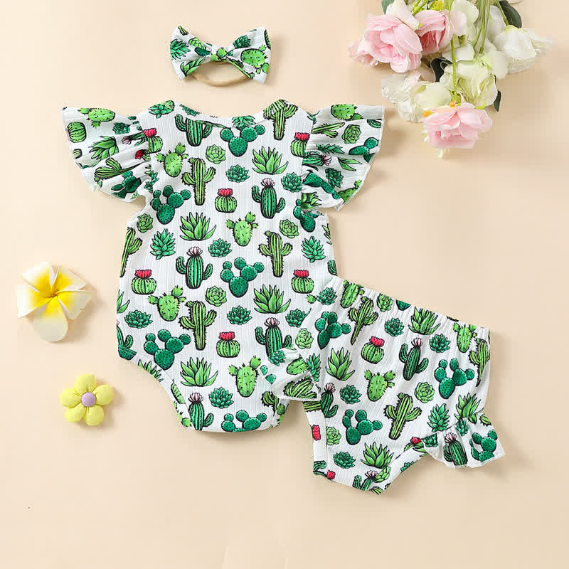 Baby 2-Piece Cactus Set with Headband