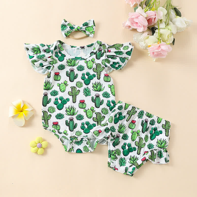 Baby 2-Piece Cactus Set with Headband