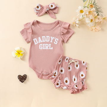 DADDY'S GIRL Baby 2-Piece Set with Headband