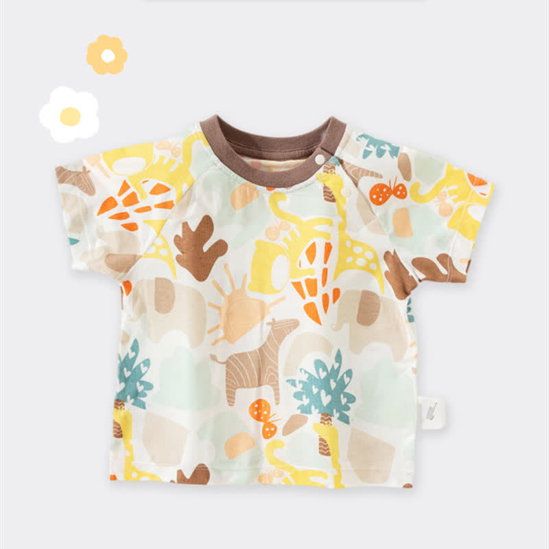 Toddler Animal Tree Brown T-shirt