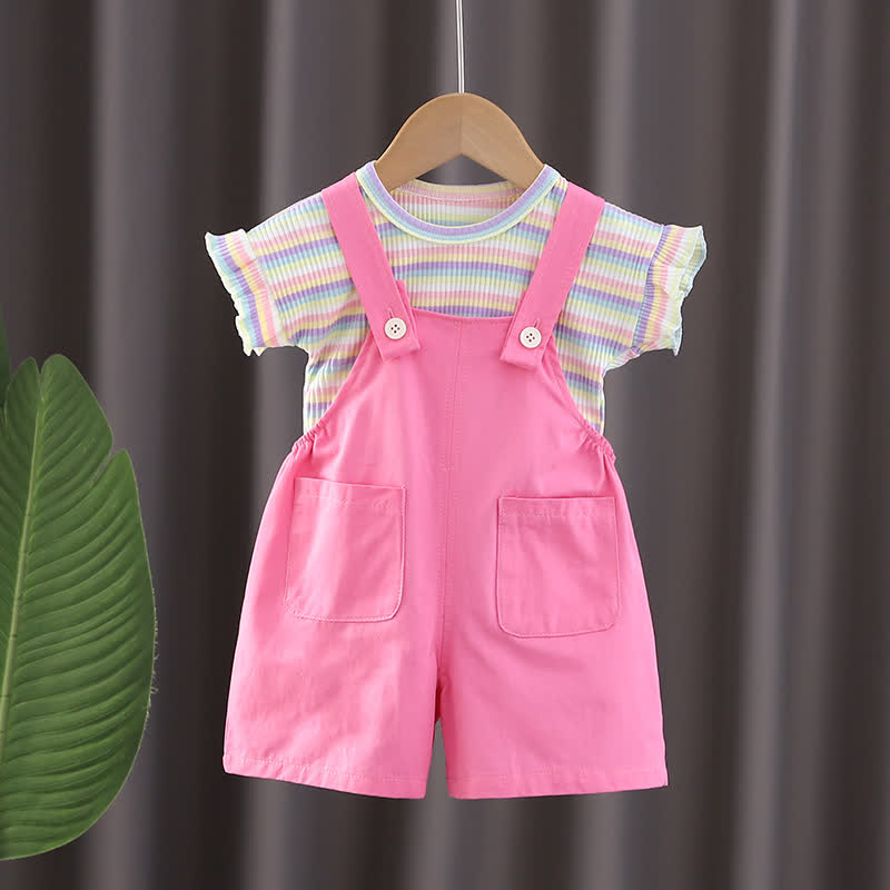 Toddler Girl 2-Piece Striped Bunny Set