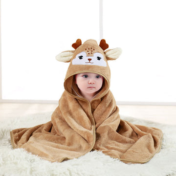 Baby Elk Bathrobe Hooded Towels