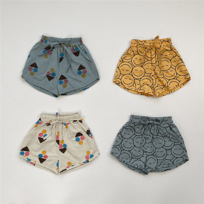 Toddler Smile Ice Cream Loose Shorts