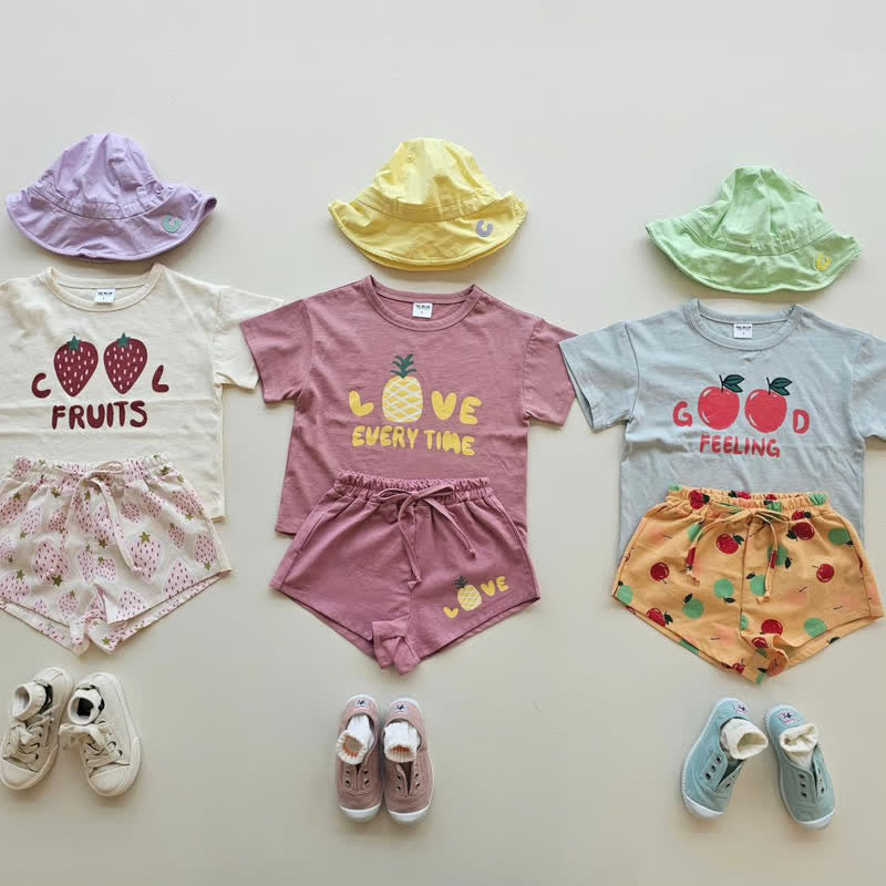 LOVE Toddler Girl Fruit Loose Shorts