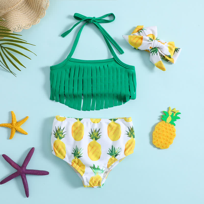 Baby 2-Piece Pineapple Swimwear with Headband