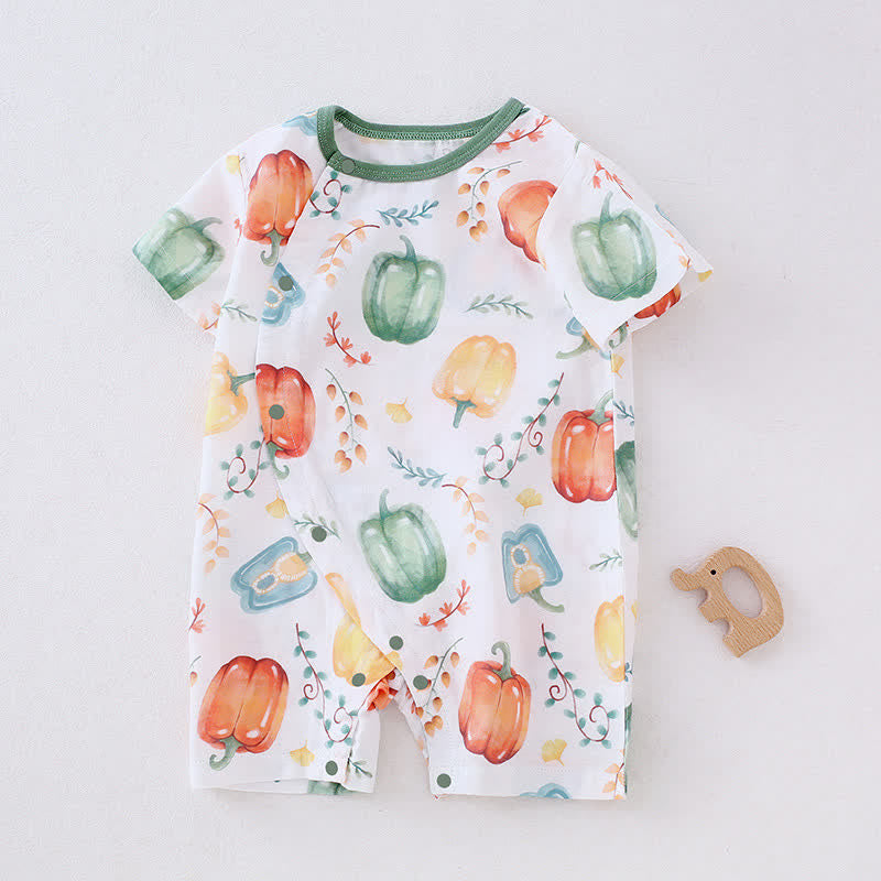 Baby Colorful Pepper Pajamas Romper