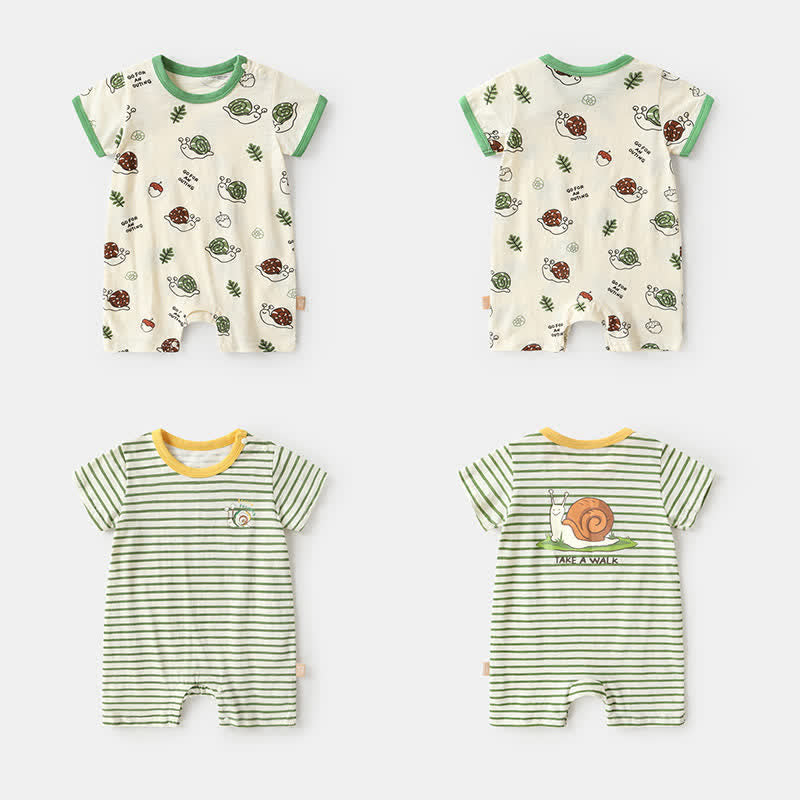 TAKE A WALK Baby Snail Romper