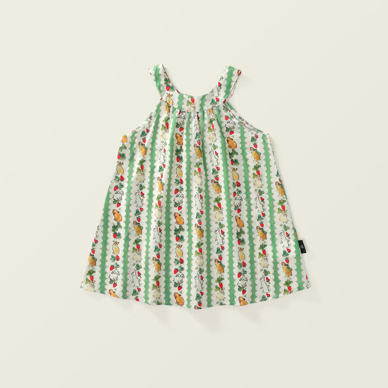 Toddler Girl Rabbit Sleeveless Dress