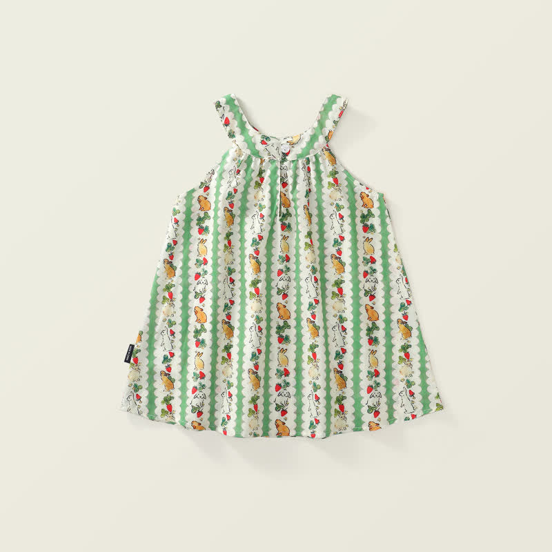 Toddler Girl Rabbit Sleeveless Dress