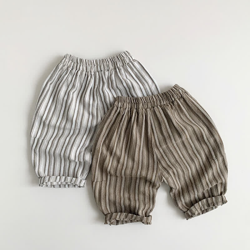 Toddler Boy Striped Capri Pants