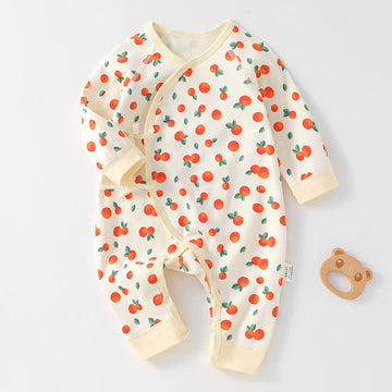 Baby Orange Kimono Apricot Romper