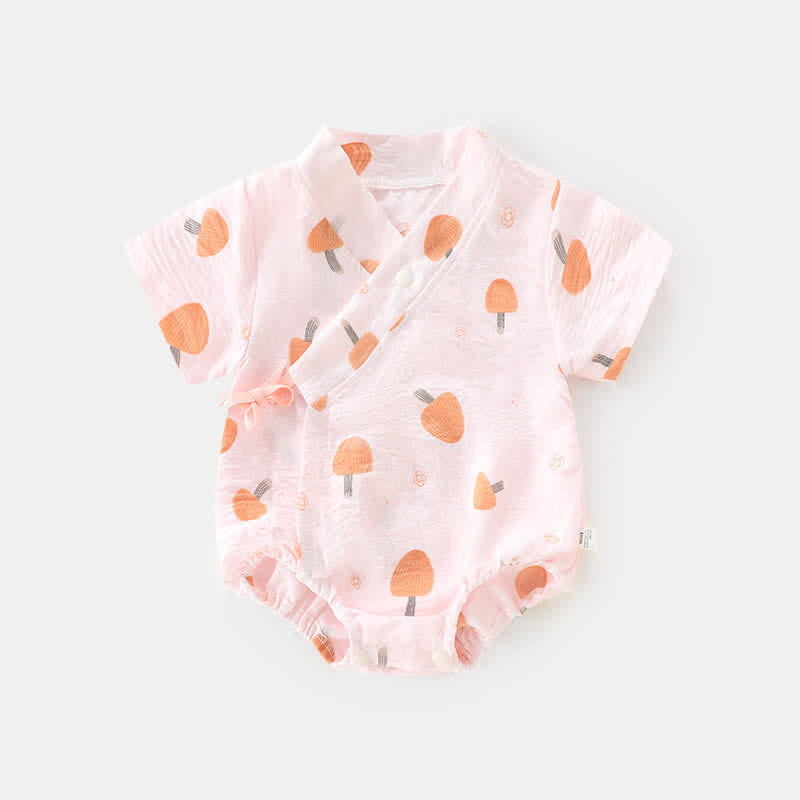 Baby Daisy Mushroom Kimono Bodysuit