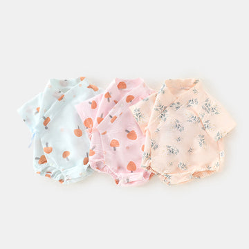 Baby Daisy Mushroom Kimono Bodysuit