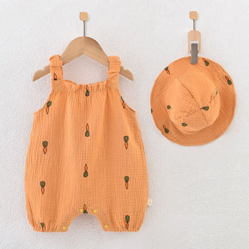 Baby Lovely Carrot Romper with Hat