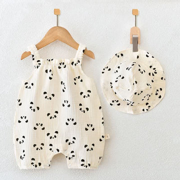 Baby Lovely Panda Romper with Hat