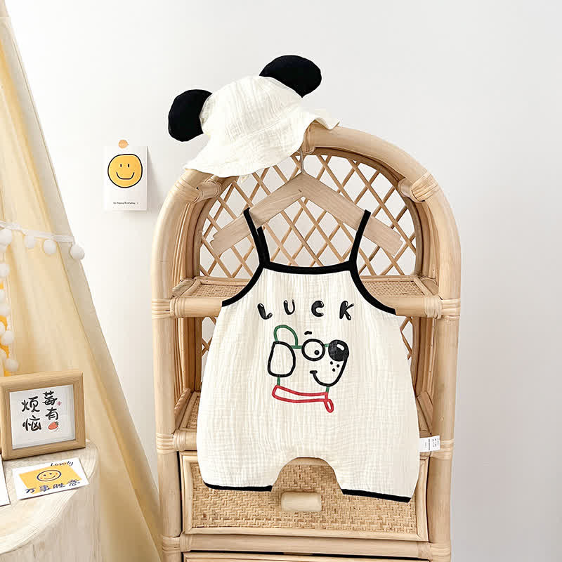 LUCK Baby Dog Romper with Hat