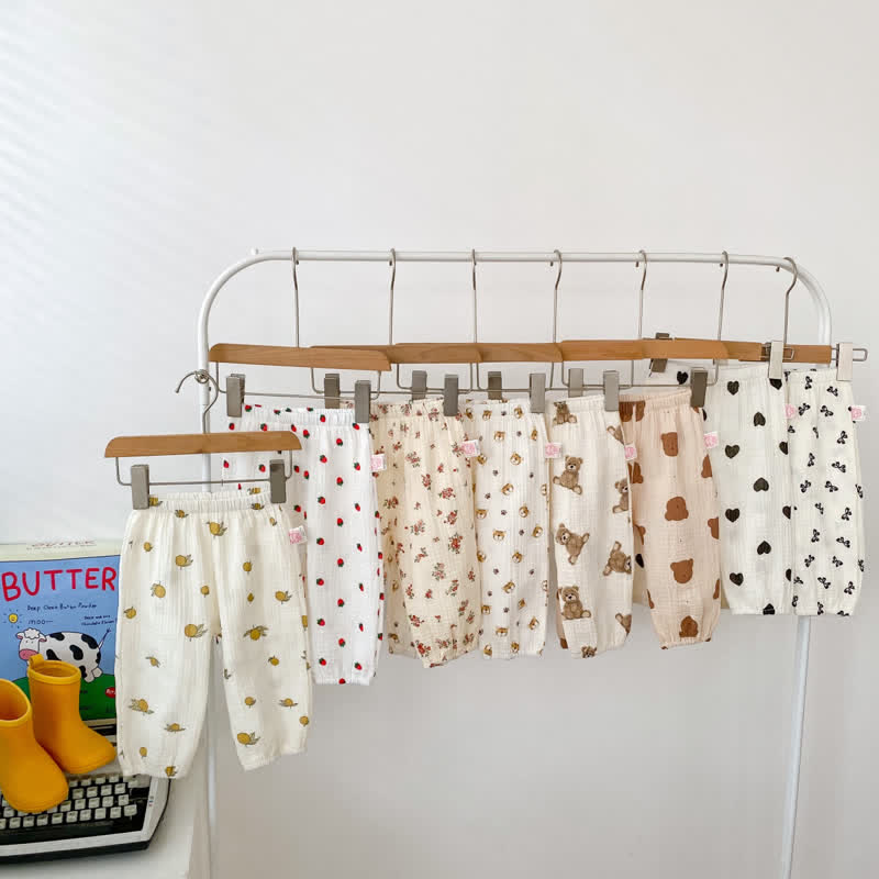 Baby Fruit Animal Flower Linen Pants