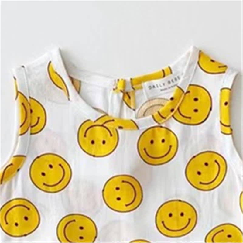 Baby Toddler 2-Piece Smile White Set