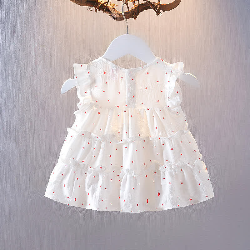 Baby Toddler Ruffled Dots Lovely Dress