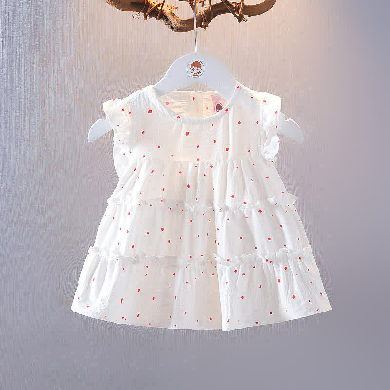 Baby Toddler Ruffled Dots Lovely Dress