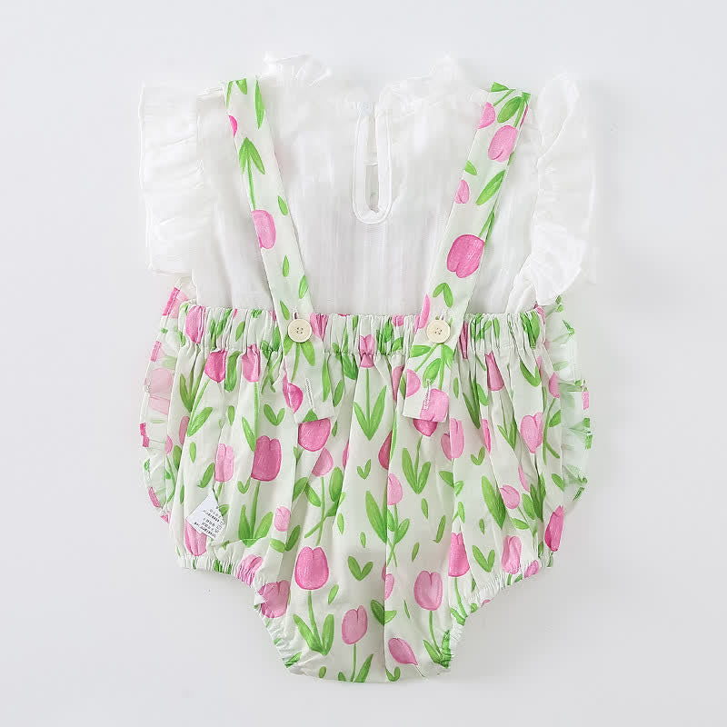 Baby 2-Piece Green Tulip Ruffled Set