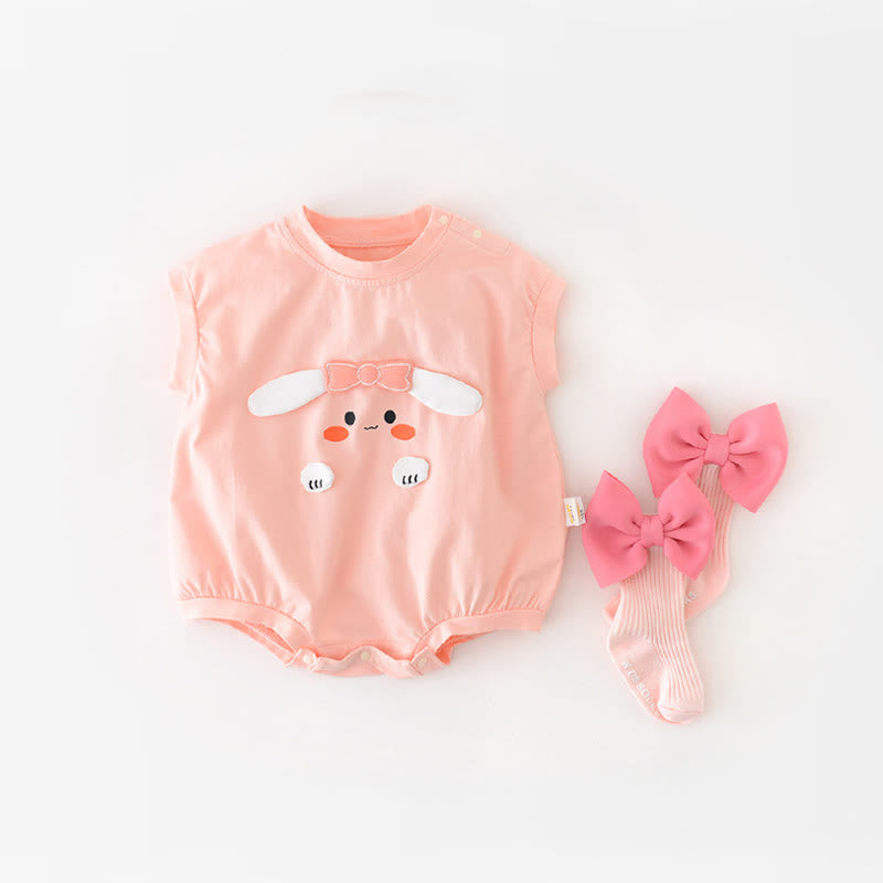 Baby Lovely Bow Bunny Bodysuit