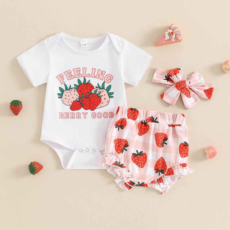 FEELING BERRY GOOD Baby 2-Piece Set with Headband