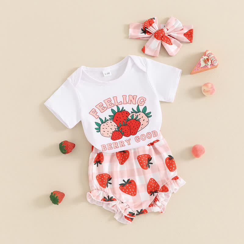 FEELING BERRY GOOD Baby 2-Piece Set with Headband