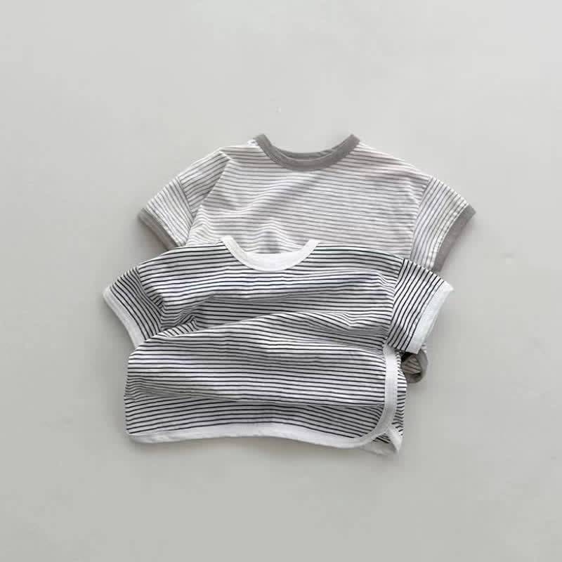 Baby Cute Striped Simple T-shirt