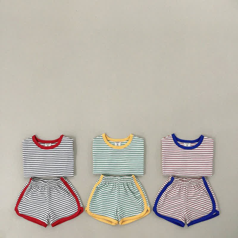 Toddler 2-Piece Striped Lovely Set