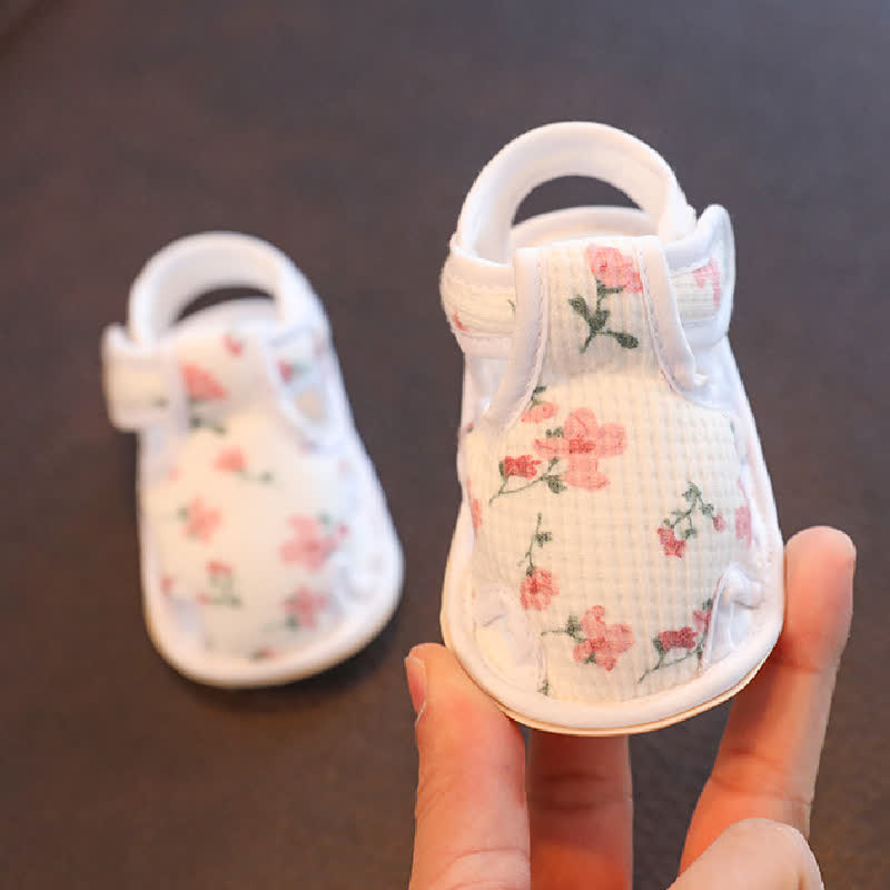 Baby Girl Flower Prewalker Shoes