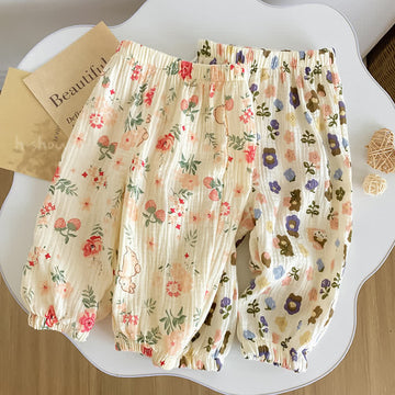 Toddler Flower Bear Bunny Jogger Pants